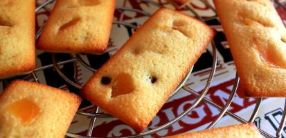 Financier mangue et pepites