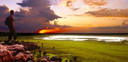 Coucher de soleil kakadu