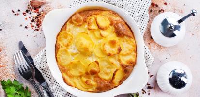 Gratin pomme de terre camembert et paprika