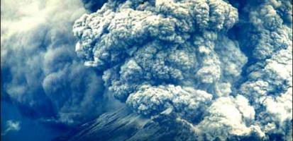 Volcan eruption